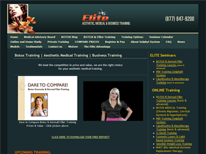 Screenshot of Botox Training Seminars in Florida