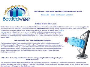 Screenshot of Advertising Bottled Water