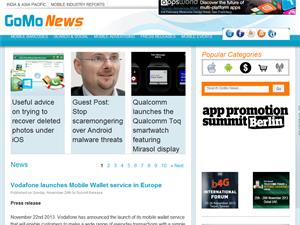 Screenshot of Mobile News