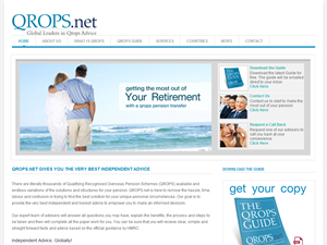 Screenshot of QROPS Information and Advice