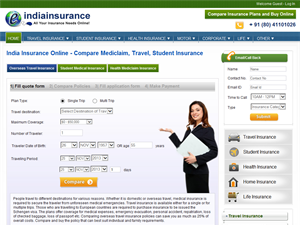 Screenshot of Insurance India