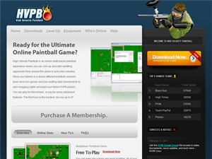 Screenshot of High Velocity Paintball Game