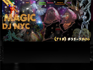 Screenshot of Party Magician & DJ in New York City