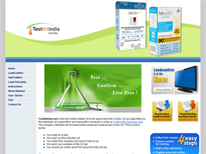 Screenshot of Home Test Kits India