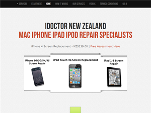 Screenshot of Online iPod Repair Centre