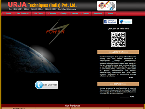 Screenshot of Urja Techniques India