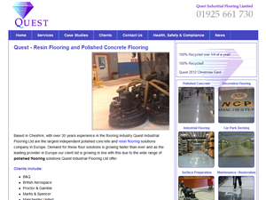 Screenshot of Epoxy Flooring