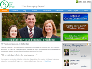 Screenshot of Bankruptcy Attorneys Fort Worth