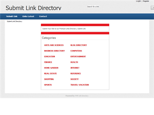 Screenshot of Submit Link