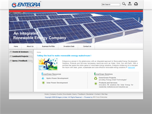 Screenshot of Renewable Energy Company