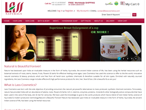 Screenshot of Buy Natural Cosmetics & Herbal Beauty Products