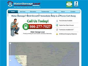 Screenshot of Water Restoration Services 