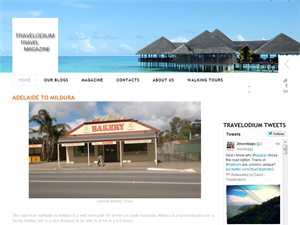 Screenshot of Travelodium Travel Club and Magazine