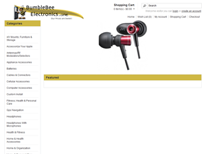 Screenshot of Bumble Bee Electronics