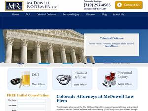 Screenshot of Colorado Springs Personal Injury Attorney