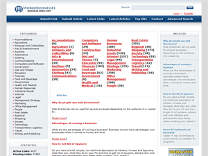 Screenshot of Free and Paid Link Quality Web Directory