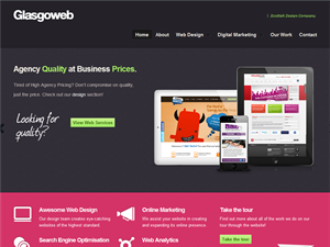 Screenshot of Web Design Glasgow