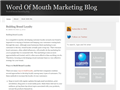 Screenshot of Word of Mouth Marketing