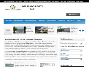 Screenshot of Cape Coral Homes for Sale