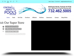 Screenshot of Central Jersey Pools