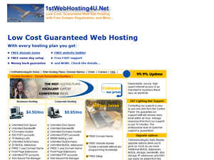 Screenshot of Affordable Website Hosting