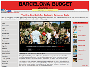 Screenshot of Barcelona Spain Travel Guide