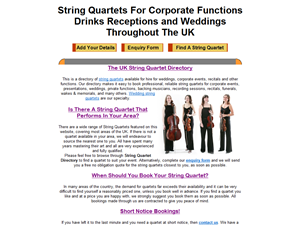 Screenshot of String Quartets UK