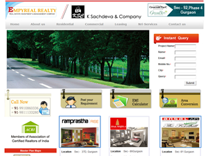 Screenshot of Realty Consultants New Delhi