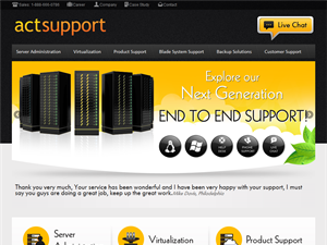 Screenshot of Web Hosting Support