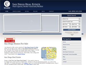 Screenshot of San Diego Real Estate Blog