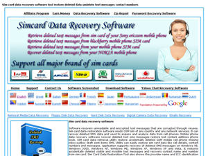 Screenshot of Sim Card Data Recovery Software