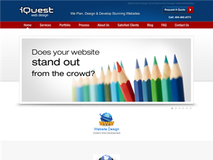 Screenshot of iQuest Atlanta Web Design & SEO Company