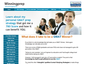 Screenshot of GMAT Prep