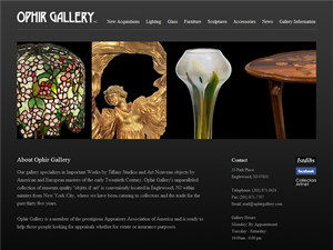 Screenshot of Tiffany Studios