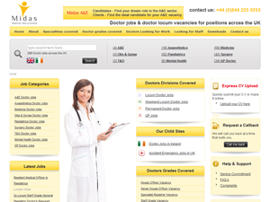 Screenshot of Medical Recruitment