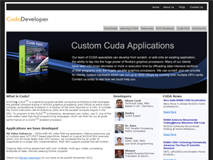 Screenshot of Custom Cuda Applications