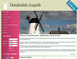 Screenshot of Dunderdale Asquith Estate Agents