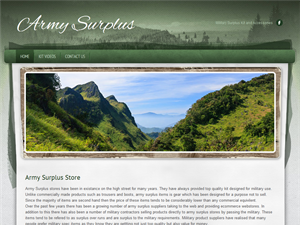 Screenshot of Army Surplus