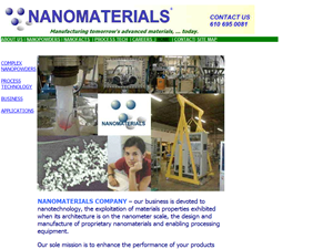 Screenshot of Nanopowders