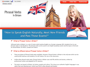 Screenshot of Grammar Phrasal Verbs