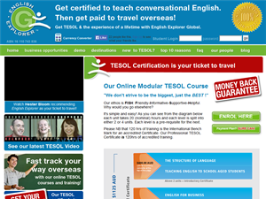 Screenshot of tefl tesol