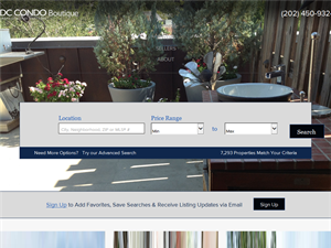 Screenshot of DC Condo Boutique