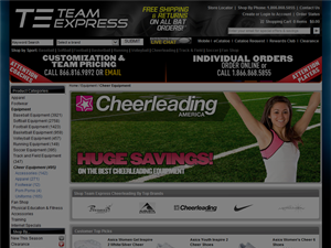 Screenshot of Cheerleading America