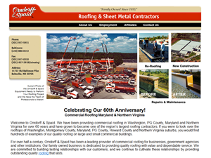 Screenshot of Commercial Roofing Northern Virginia