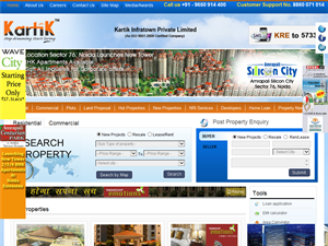 Screenshot of Real Estate Consultants in Delhi