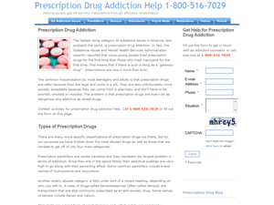 Screenshot of Prescription Drug Addiction Rehab