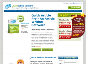 Screenshot of Article Builder