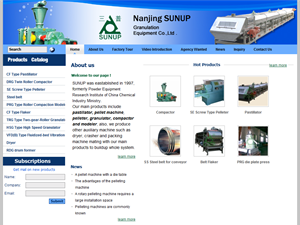 Screenshot of Compactor Manufacturer