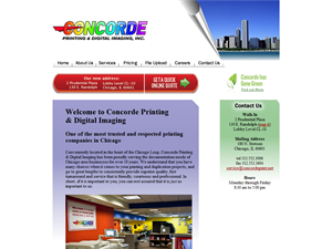 Screenshot of Chicago Postcard and Large Format Poster Printing