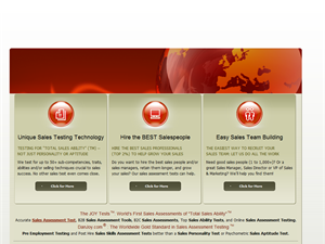 Screenshot of Top Sales Assessment Tests